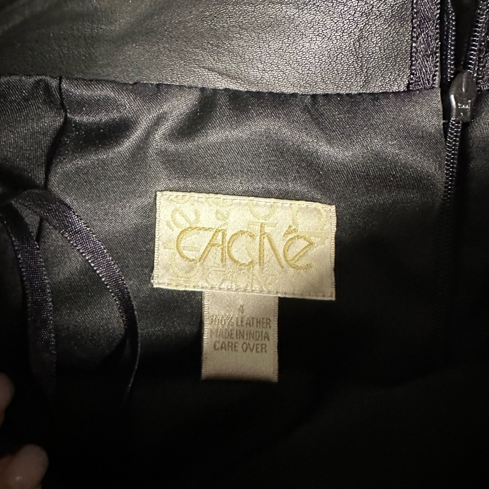 Cache Black Mini A-Line Skirt for Cocktail - Picture 2 of 3